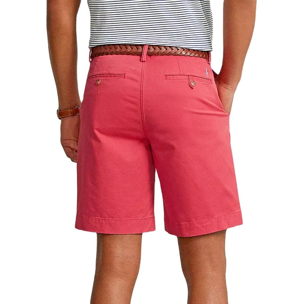 Polo Ralph Lauren Mens Starboard Red 33 Classic Fit Stretch 9" Flat Front Shorts - Picture 10 of 11